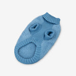Veste en tricot tendance Nora pour chien – Manteau d'hiver confortable et élégant | Bleu et lilas