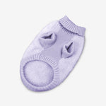 Veste en tricot tendance Nora pour chien – Manteau d'hiver confortable et élégant | Bleu et lilas