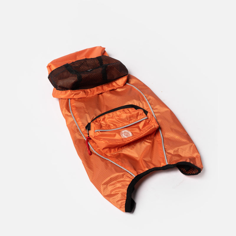 Imperméable pliable en EVA – Écologique, imperméable et ajustable | Veste de pluie élégante pour chien avec passepoils réfléchissants