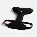 Aquafleece Dog Harness - Black - Silver Paw