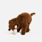 Bowling Pin With Vanilla Scent Dog Toy - Silver Paw
