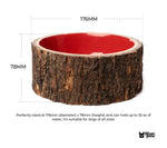 Farmhouse Wood Dog Bowl – BPA-Free, Non-Slip & Stylish Pet Dish (32oz)