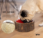 Farmhouse Wood Dog Bowl – BPA-Free, Non-Slip & Stylish Pet Dish (32oz)