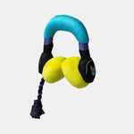 Headphones Dog Toy - Silver Paw