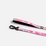 Pink Tie-Dye Poplin Dog Leash – Durable, Secure & Stylish