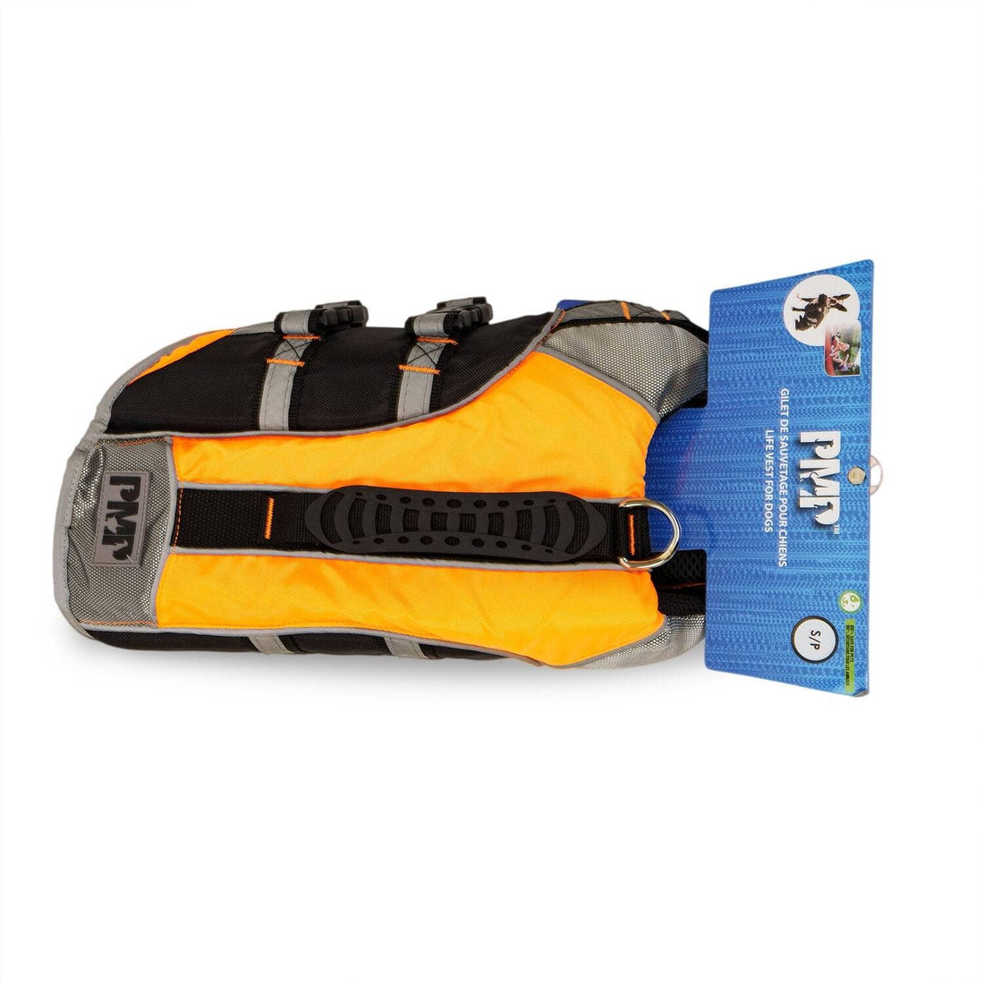 Dog Life Jacket With Sun Alert Patch - Orange