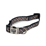 Beige Plaid Dog Collar