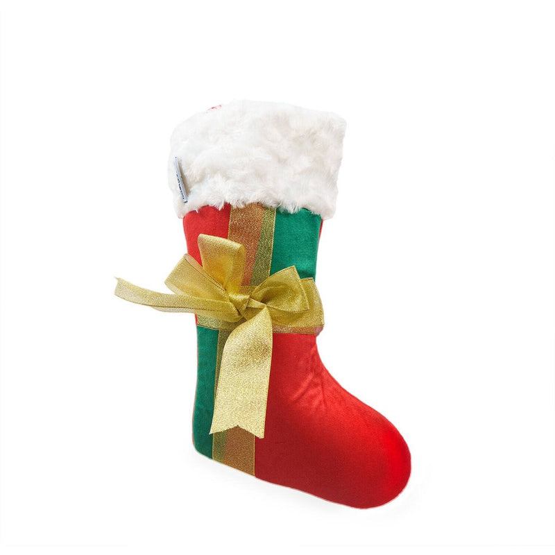 Pet Xmas Stocking With Real Bow