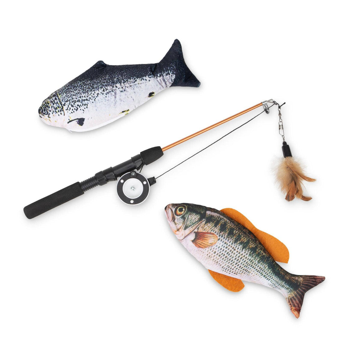 3 Pack Fishing Rod Toys for Cats