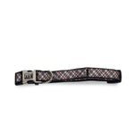 Beige Plaid Dog Collar