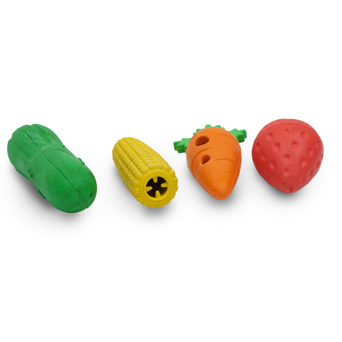 Lot de 4 jouets en caoutchouc