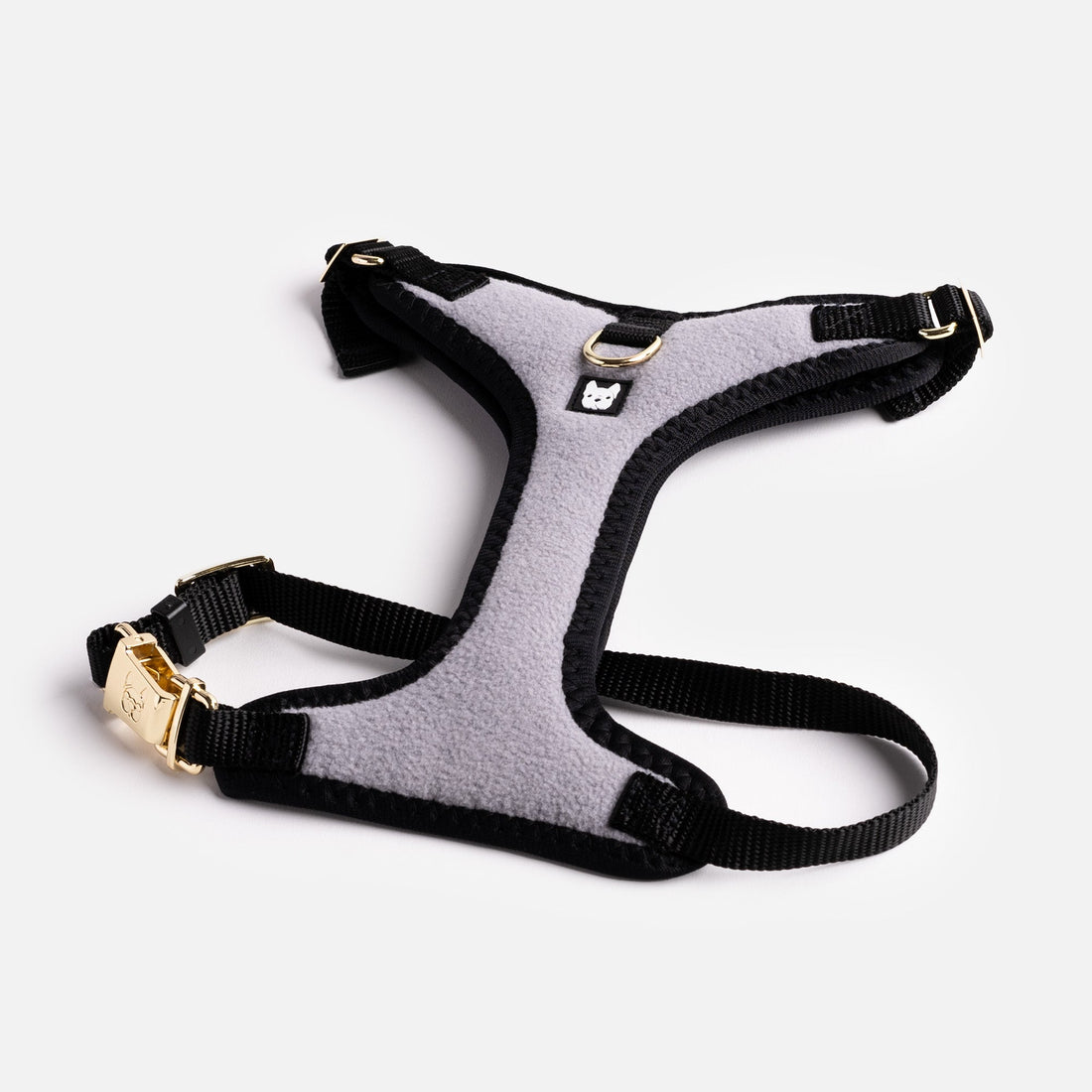 Aquafleece Dog Harness - Grey - Silver Paw