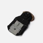 Bailey Dog Jacket - Black - Silver Paw