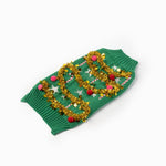 Christmas Dog Sweater - Silver Paw