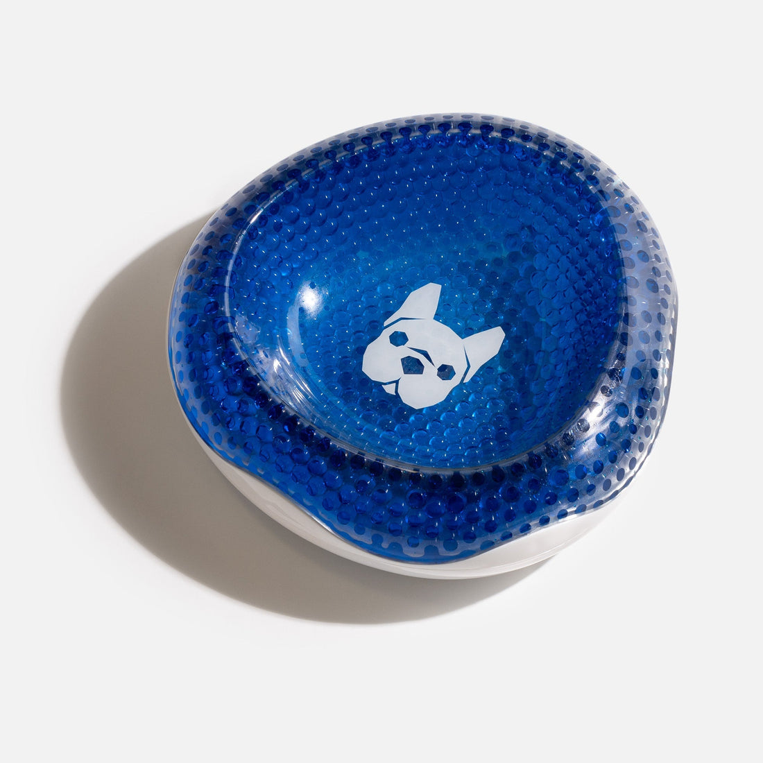 Compact Cooling Dog Bowl - Silver Paw