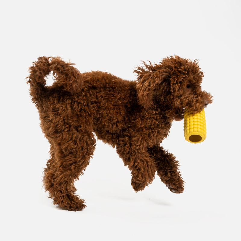 Corn Dog Toy - Silver Paw