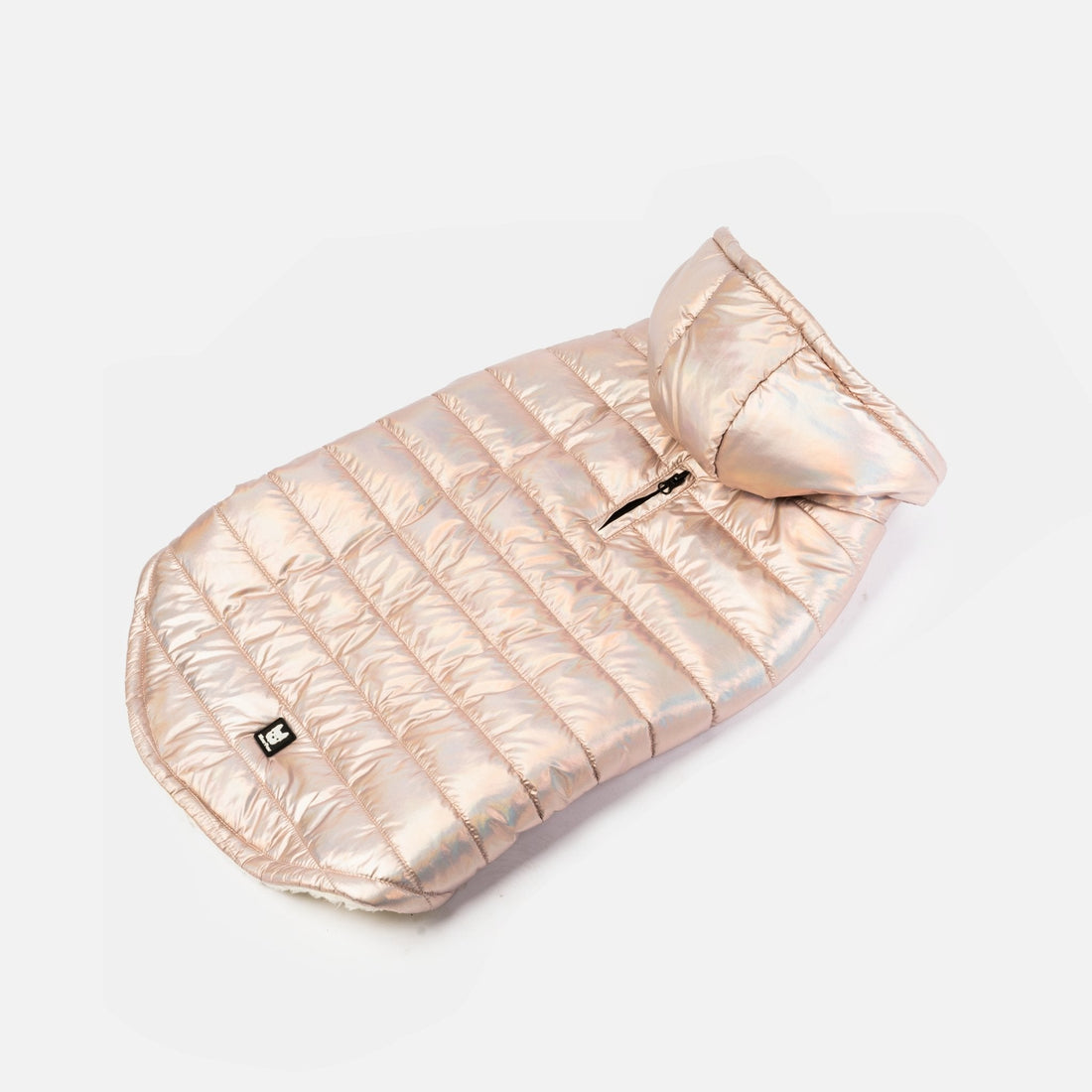 Emma Dog Jacket - Shiny Pink - Silver Paw