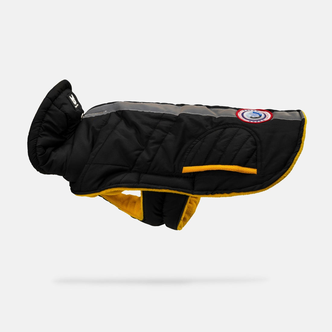 Jackson Dog Jacket - Black - Silver Paw