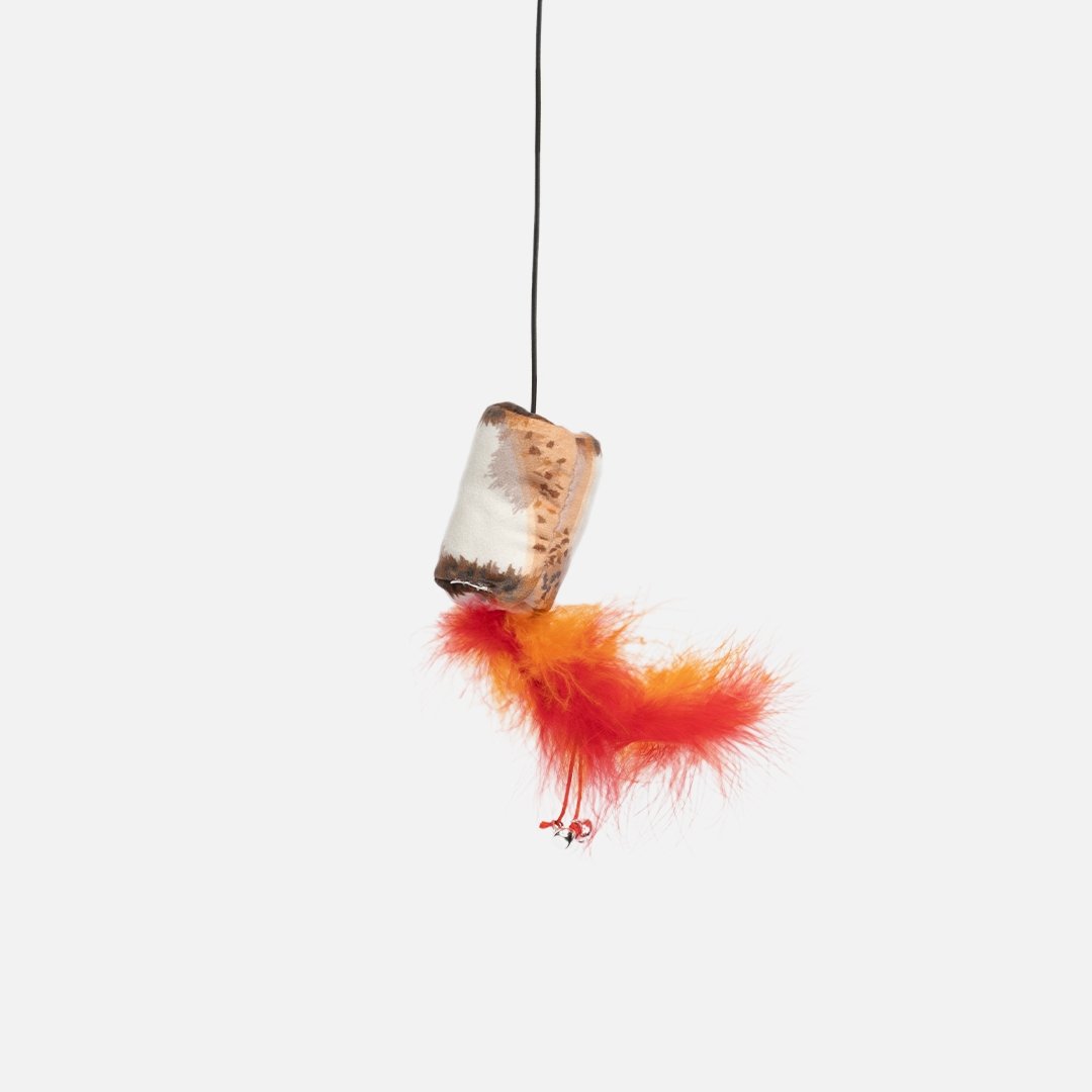 Marshmallow Dangler Cat Toy - Silver Paw