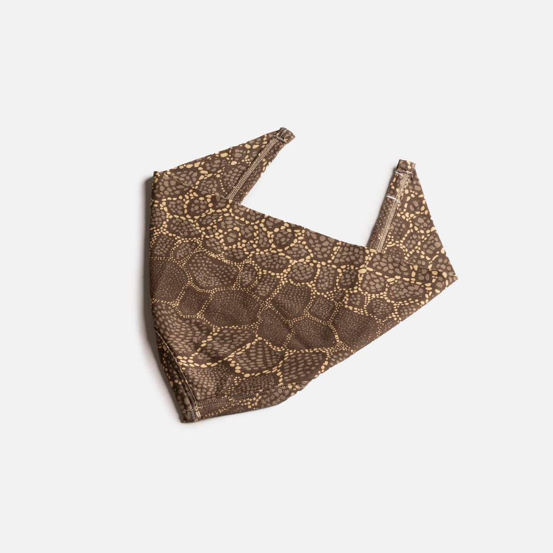 Matching Human &amp; Dog Bandana &amp; Face Mask Bundle - Snakeskin - Silver Paw