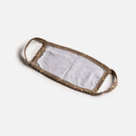 Matching Human & Dog Bandana & Face Mask Bundle - Snakeskin - Silver Paw