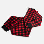 Matching Human & Dog Onesie - Plaid Red - Silver Paw