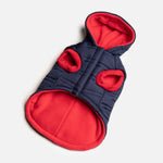 Noah Dog Jacket – Quilted Water-Resistant Winter Coat with Harness Access (Blue)
