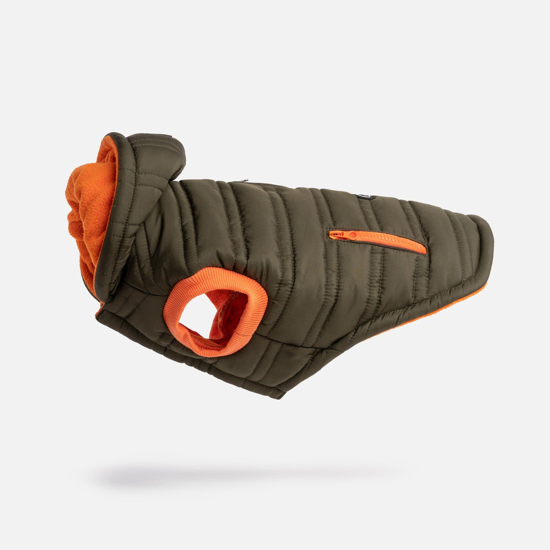 🌲 Noah Dog Jacket – Quilted Water-Resistant Winter Coat with Harness Access (Cypress Green)