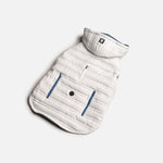 ❄️ Noah Dog Jacket – Quilted Water-Resistant Winter Coat with Harness Access (White)