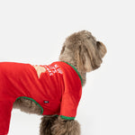 Pyjama pour chien endormi – Combinaison douce et confortable pour les fêtes | Pyjama de Noël festif 