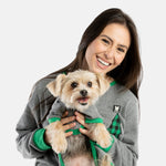 Pyjama de Noël pour chien à imprimé sapin – Combinaison polaire douillette pour les fêtes