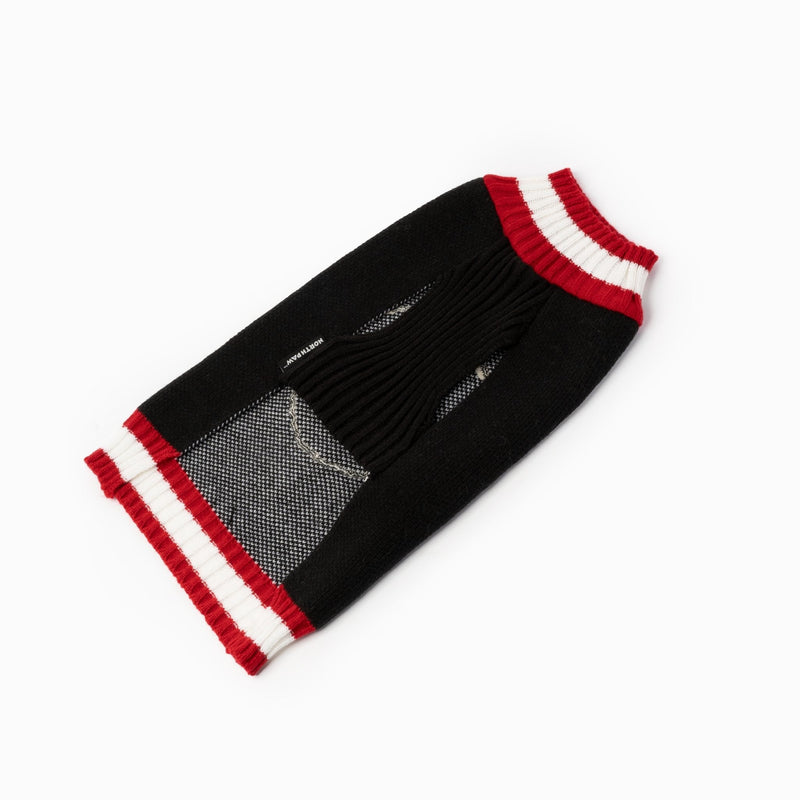 Pull pour chien avec couronne – Tricot festif avec nœud et coupe confortable 